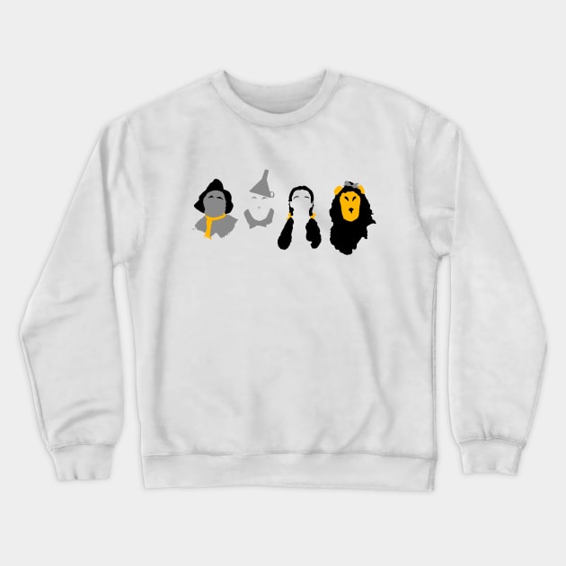 Wizard of Oz Team Silhouettes Crewneck Sweatshirt by AnotherOne